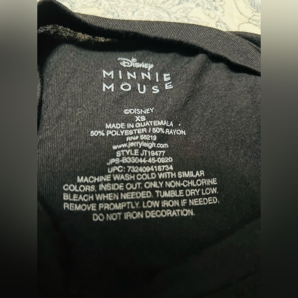 Disney Juniors Minnie Mouse Character T-Shirt Size XS - Picture 3 of 6